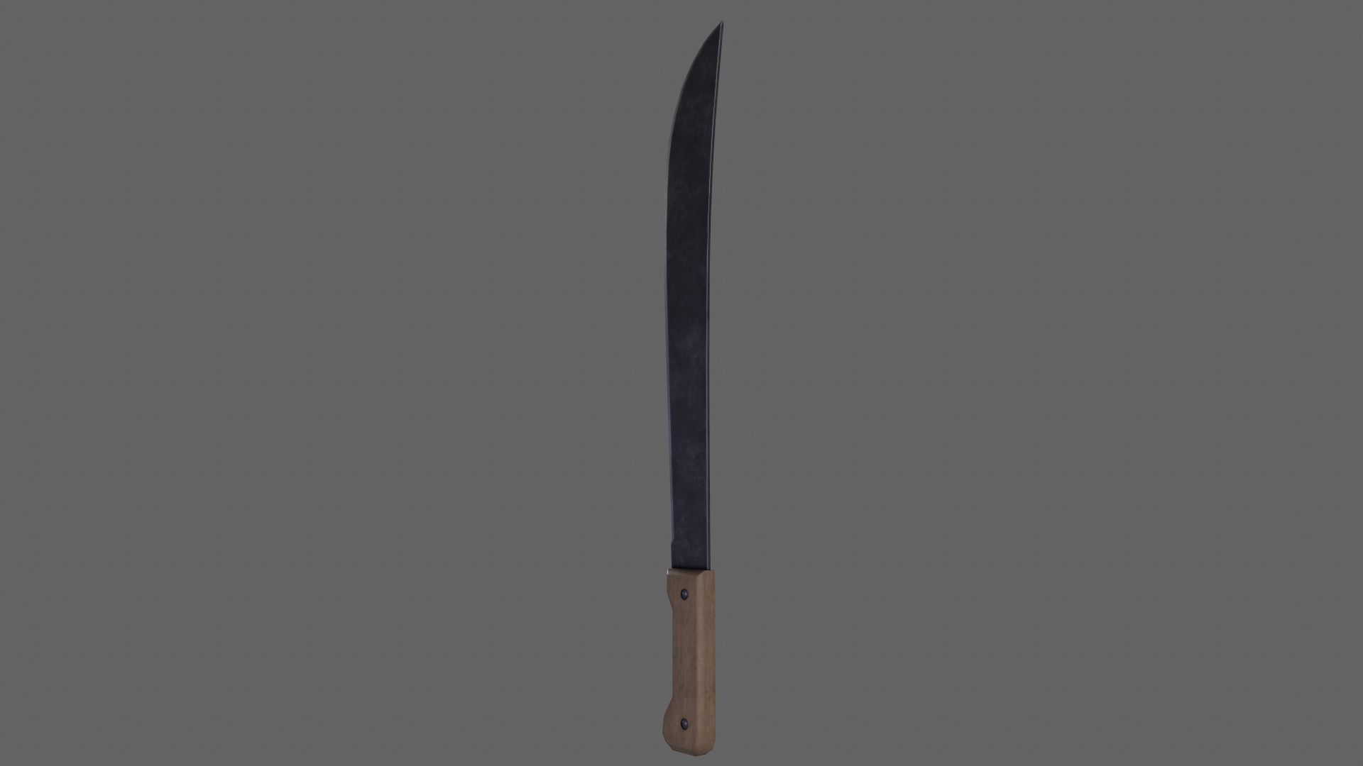 PBR Machete Low-poly 3D model_11