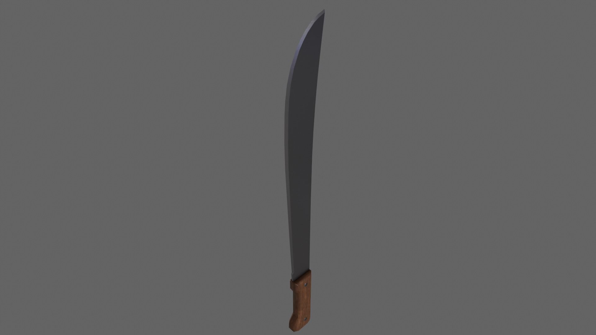 PBR Machete Low-poly 3D model_13