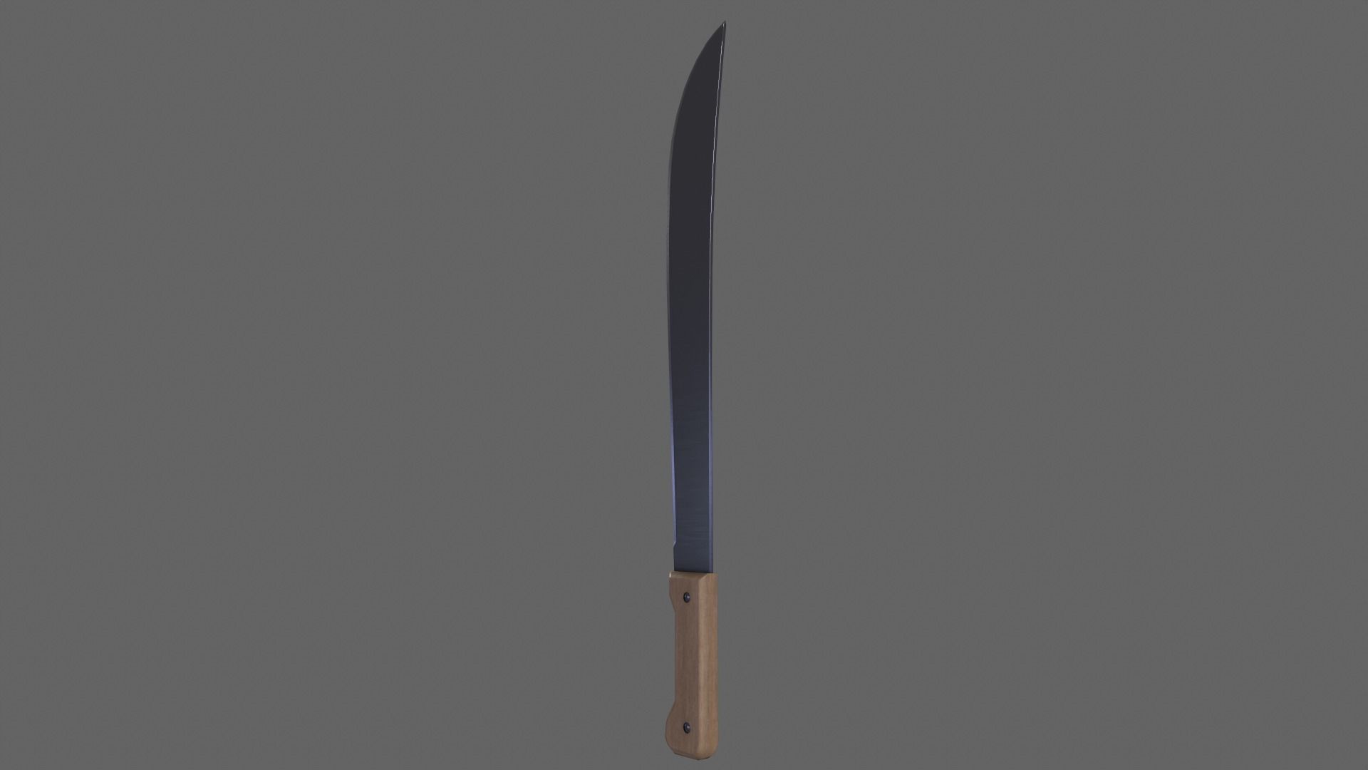 PBR Machete Low-poly 3D model_10
