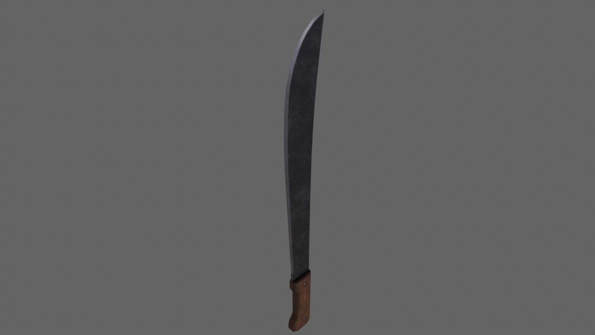 PBR Machete Low-poly 3D model_14