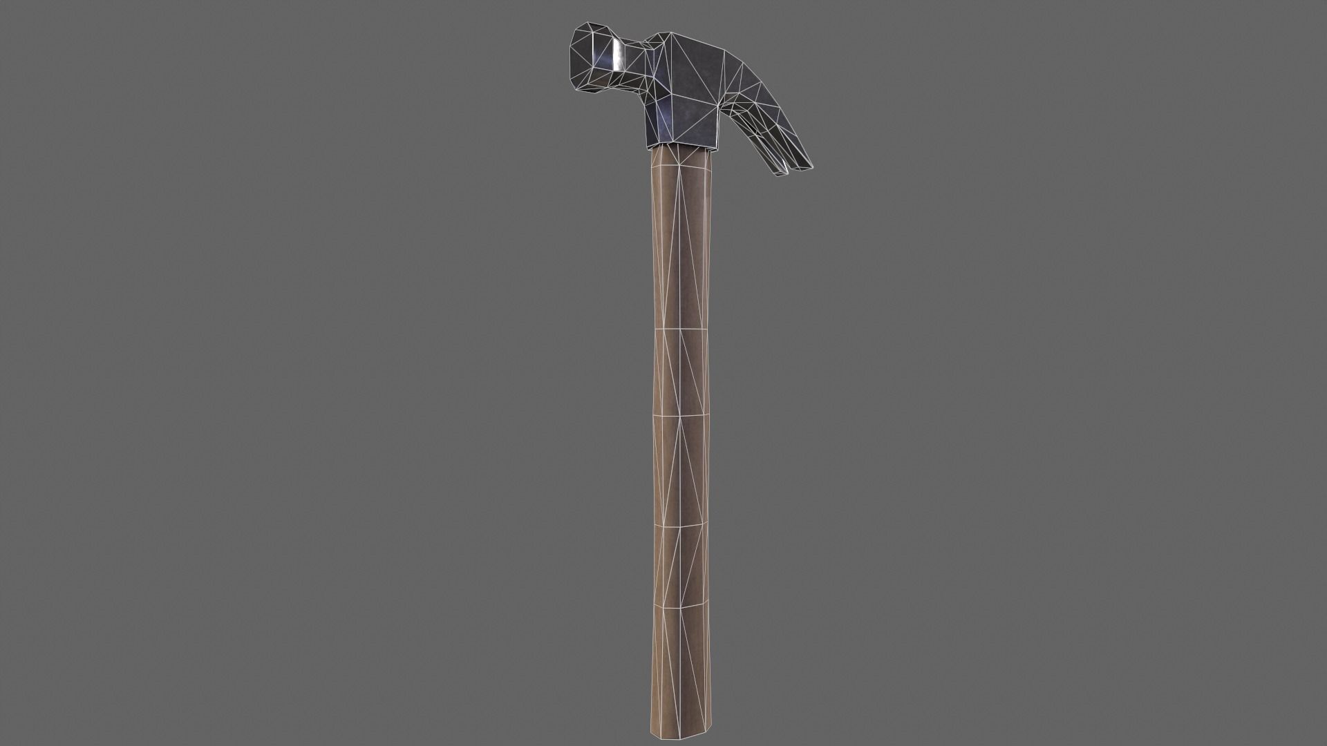 PBR Hammer Low-poly 3D model_6