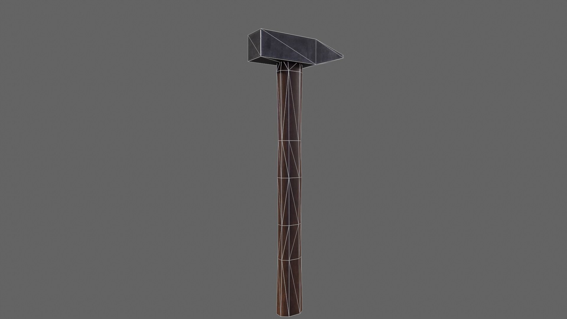 PBR Hammer Low-poly 3D model_8