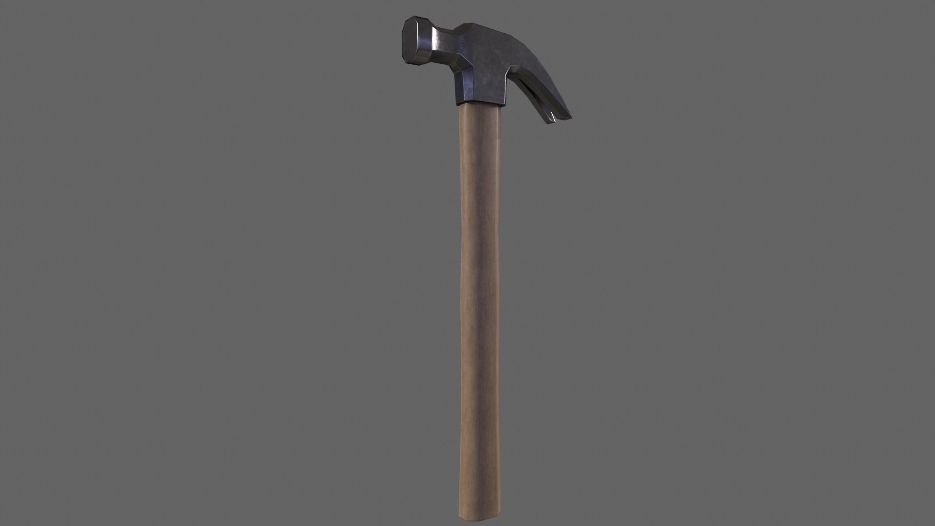 PBR Hammer Low-poly 3D model_5