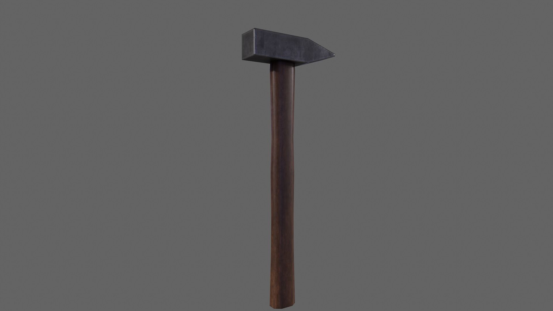 PBR Hammer Low-poly 3D model_7