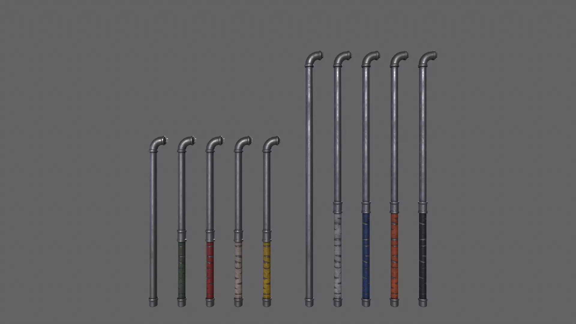 PBR Pipe Weapon V1 Low-poly 3D model_0