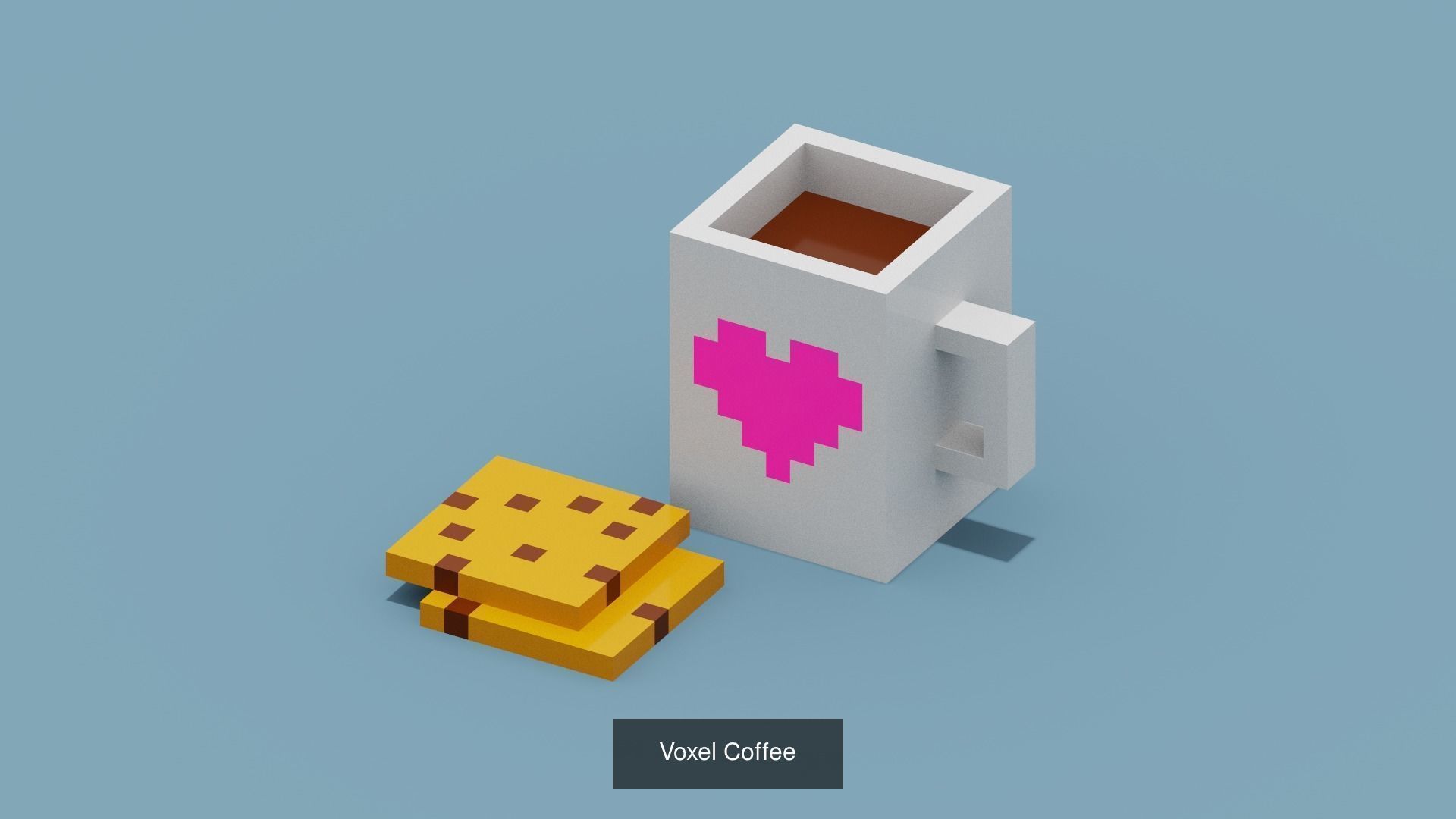 Voxel foods 3D Model Collection_5