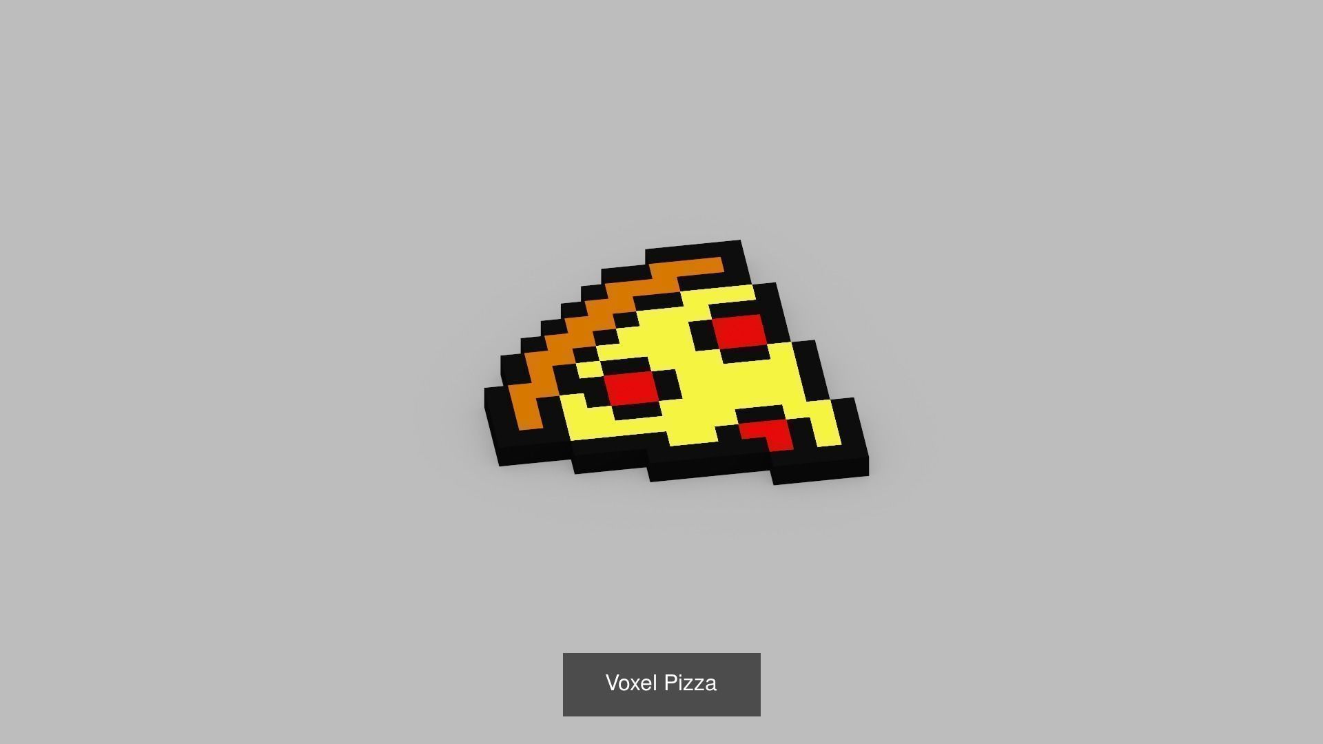 Voxel foods 3D Model Collection_8