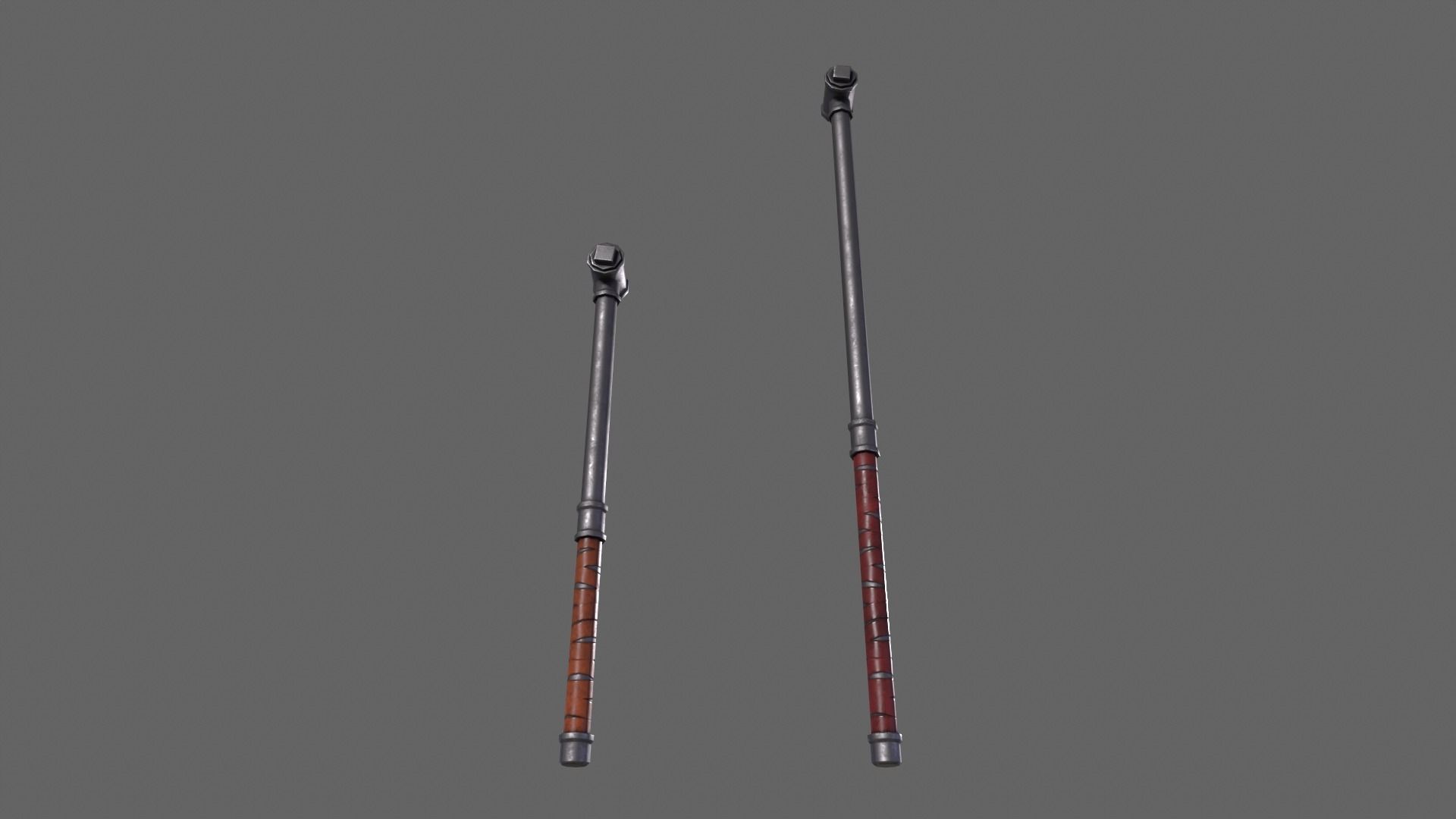 PBR Pipe Weapon V2 Low-poly 3D model_9