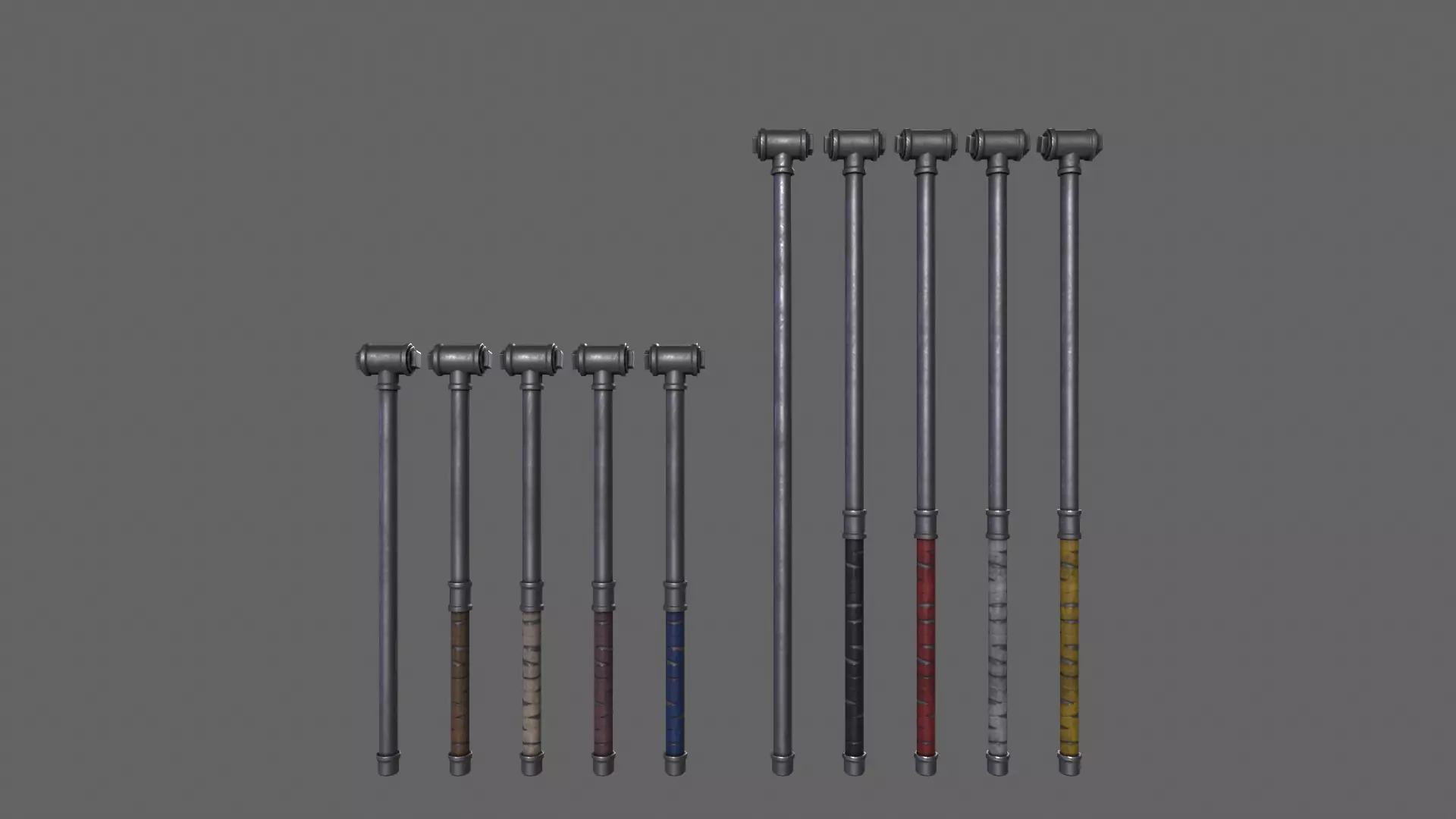 PBR Pipe Weapon V2 Low-poly 3D model_0