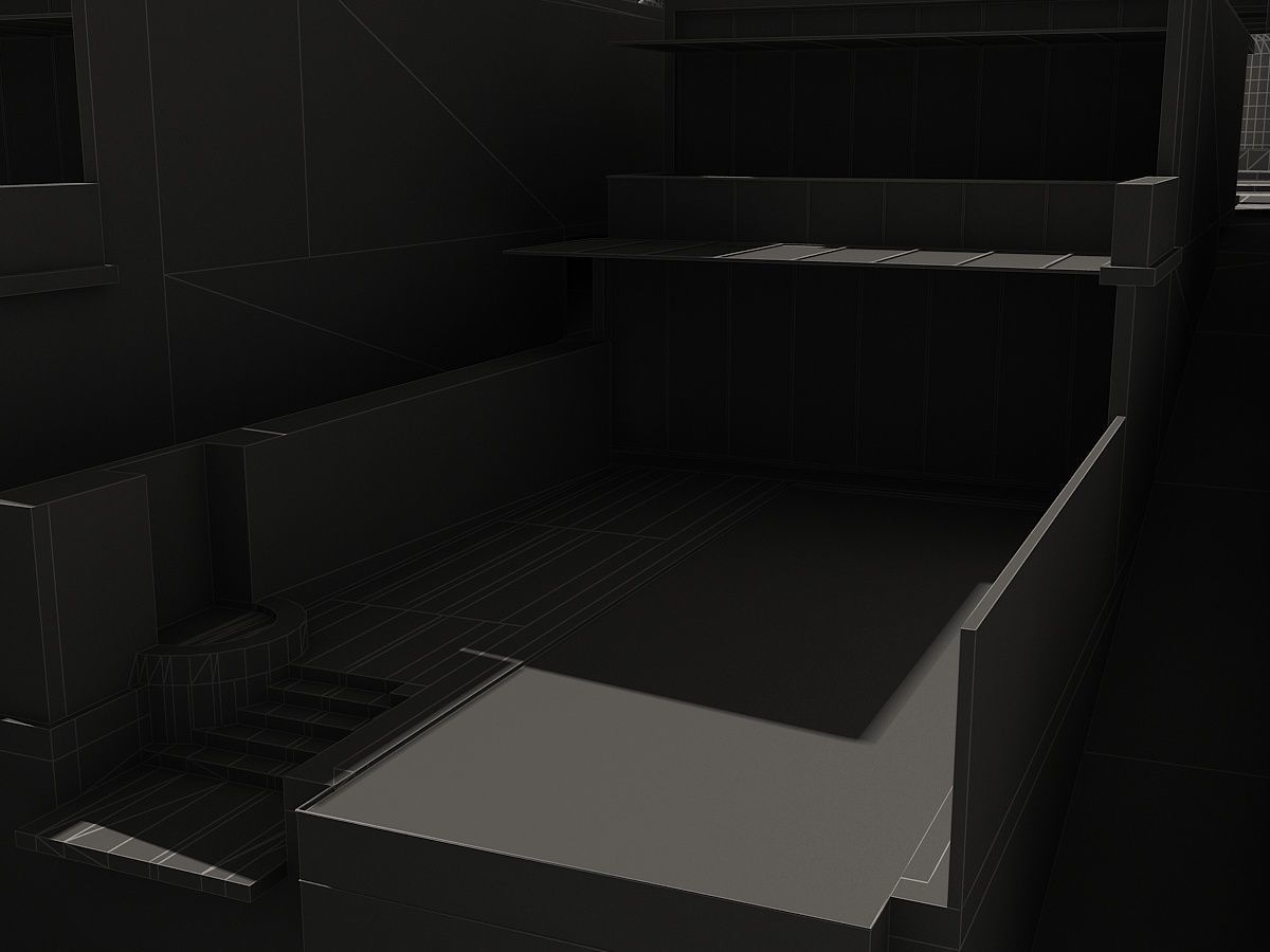Beachfront Hotel 1 3D model_29