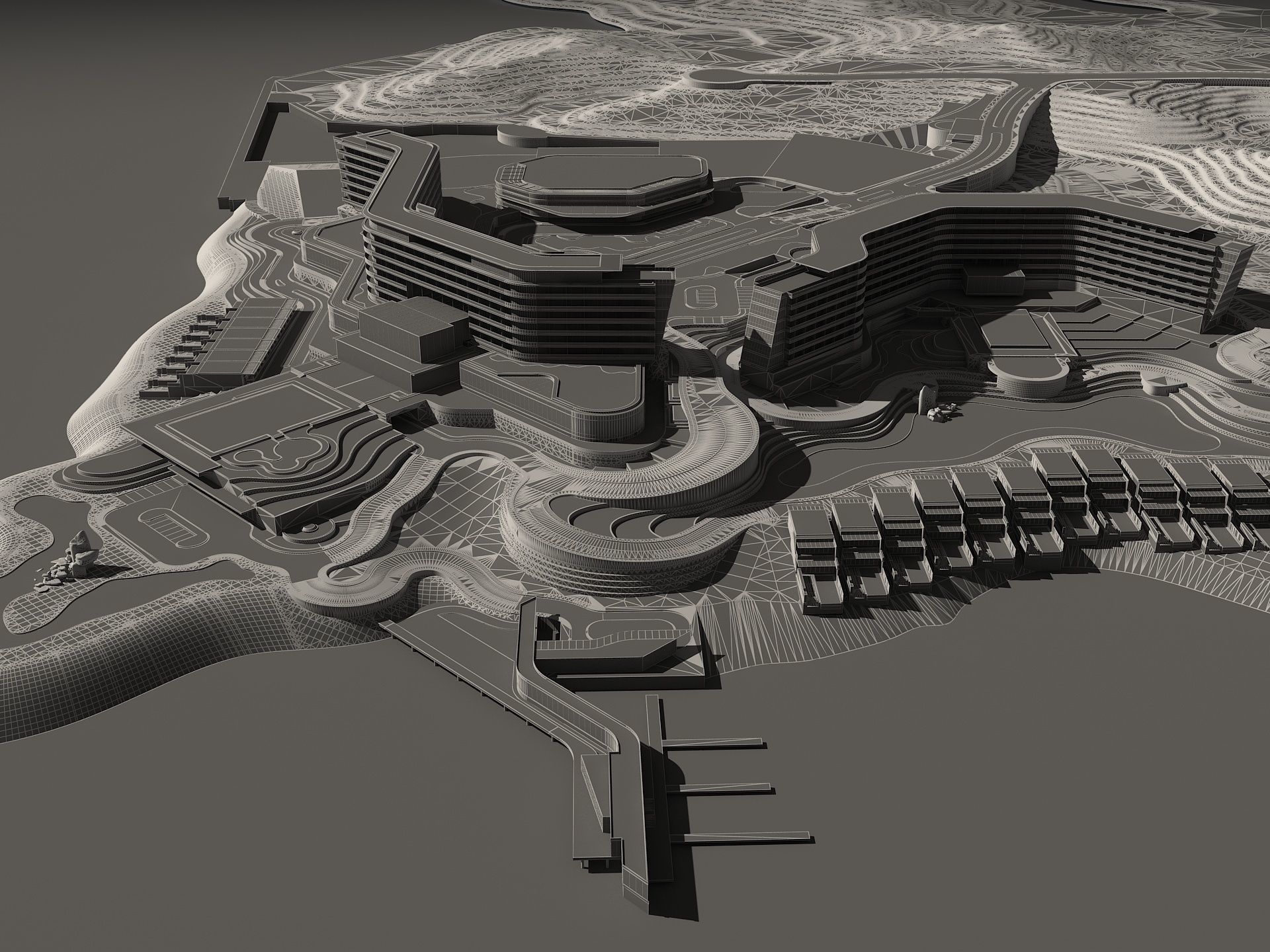 Beachfront Hotel 1 3D model_20