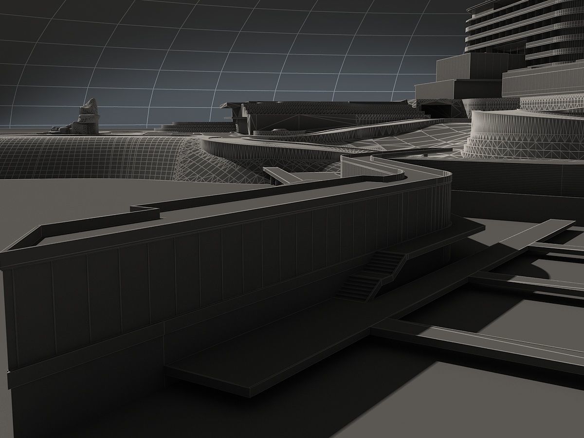Beachfront Hotel 1 3D model_31