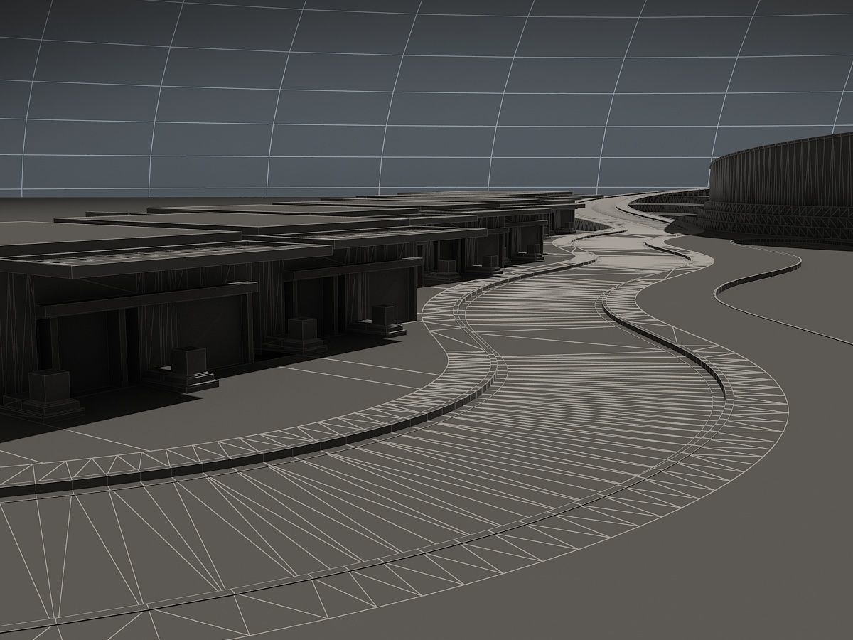 Beachfront Hotel 1 3D model_28