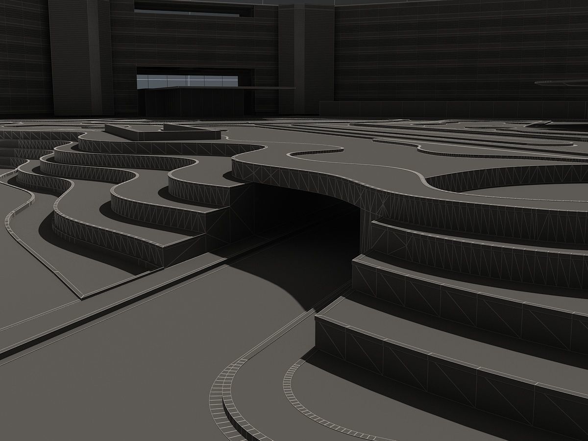 Beachfront Hotel 1 3D model_26