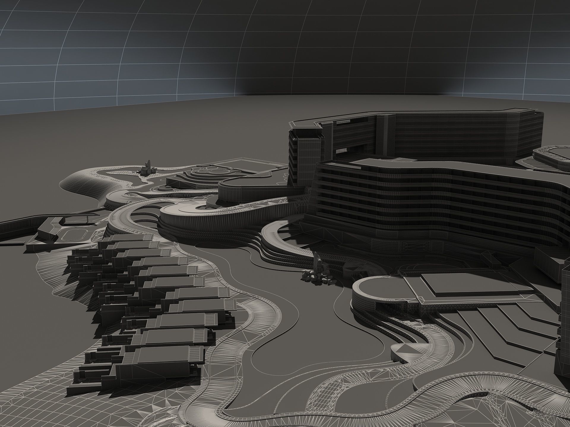 Beachfront Hotel 1 3D model_22