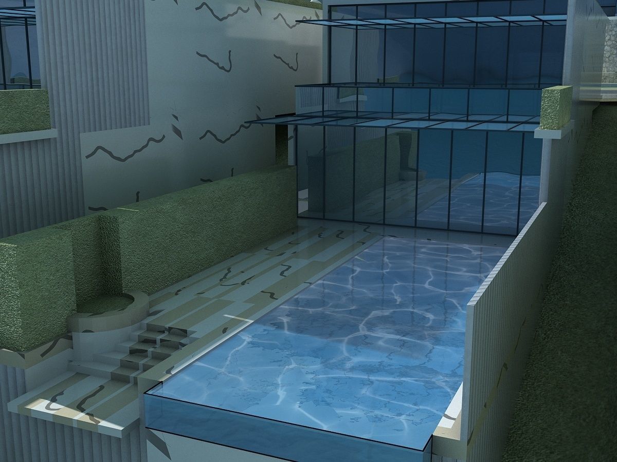 Beachfront Hotel 1 3D model_14
