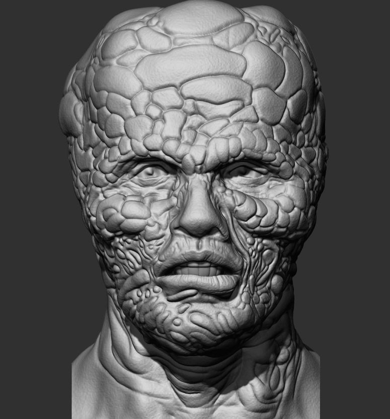 THE FLY custom head 3D print model_1