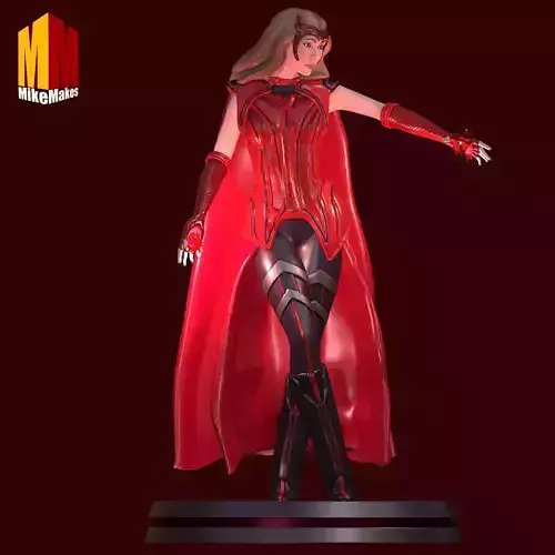 Scarlet Witch Wanda Maximoff Statue  3D print model