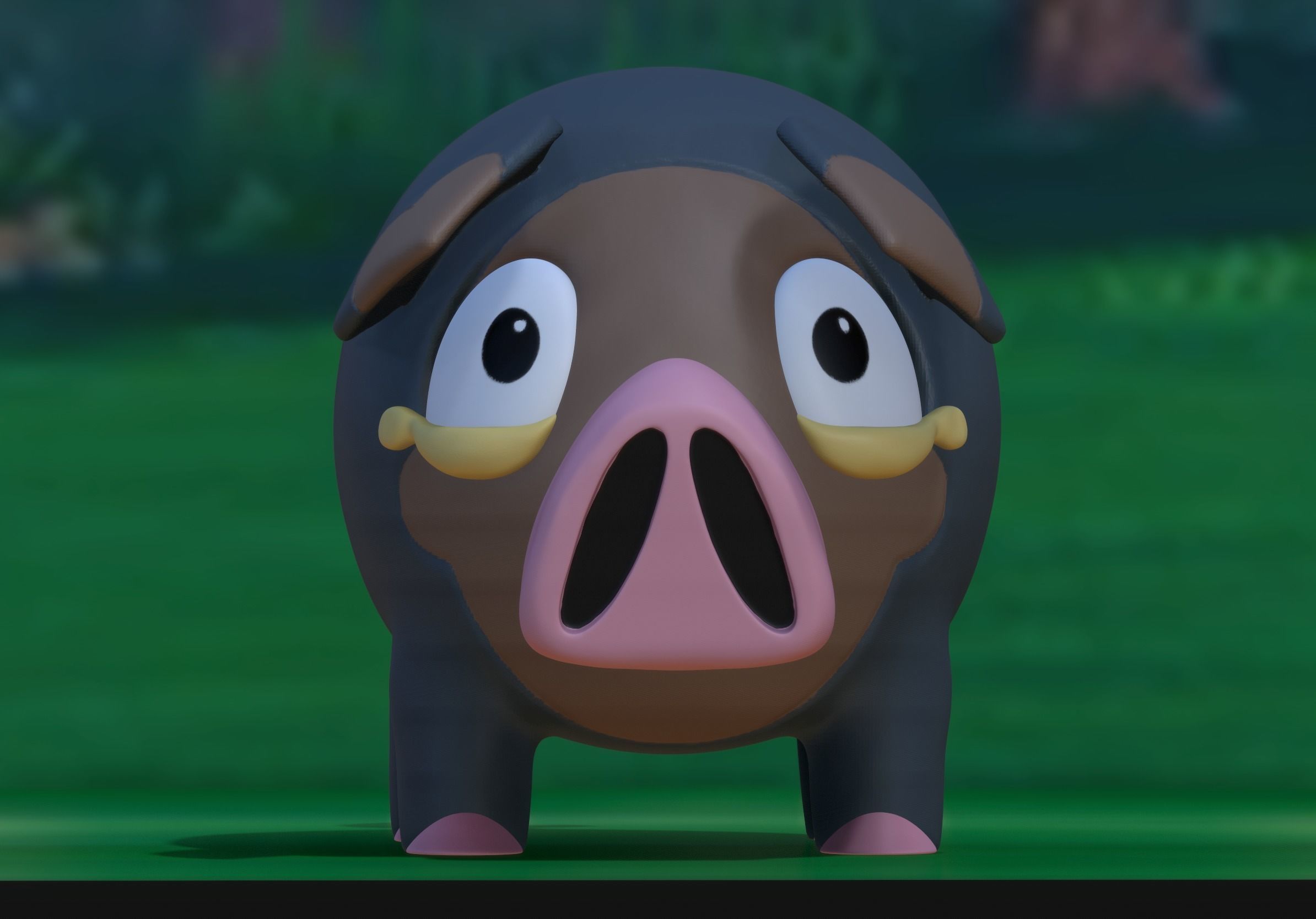 Lechonk Pokemon Figurine  3D print model_2