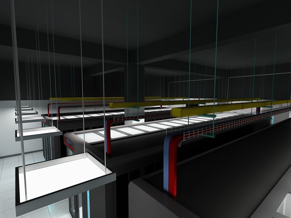 Computer Server Room 3D model_9