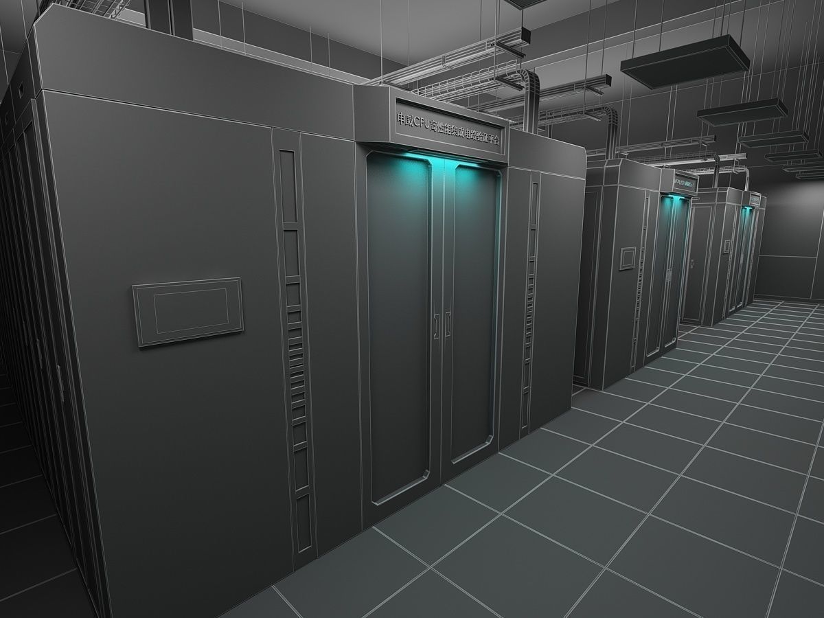 Computer Server Room 3D model_14