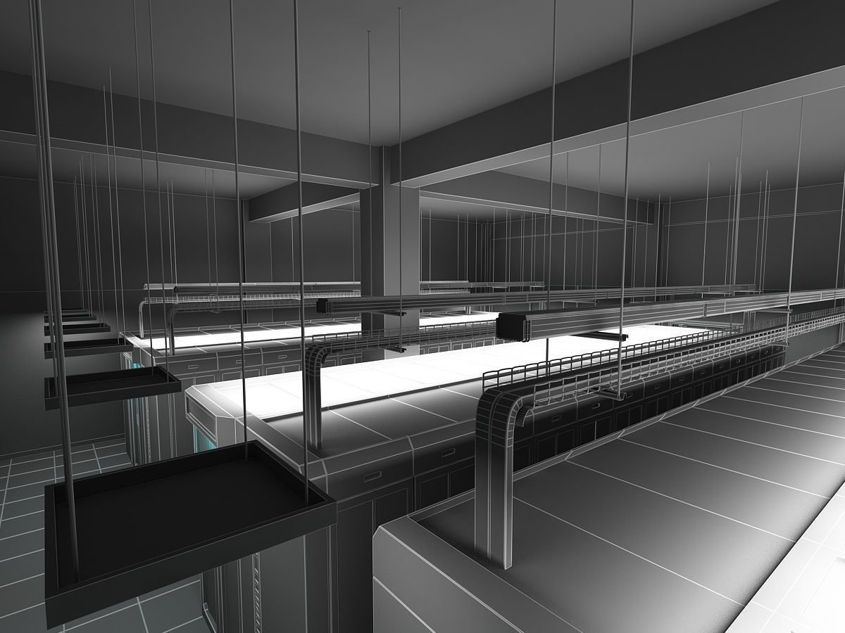 Computer Server Room 3D model_19