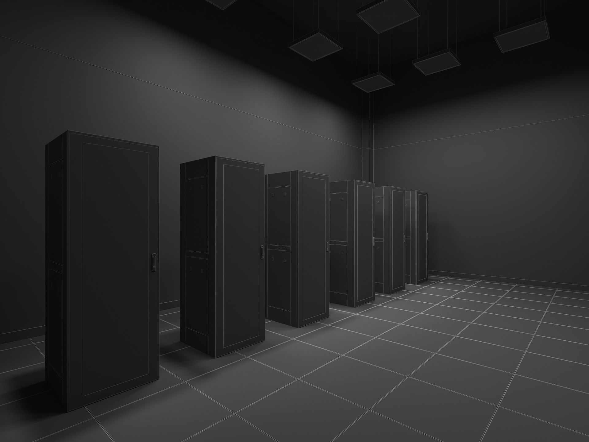 Computer Server Room 3D model_15