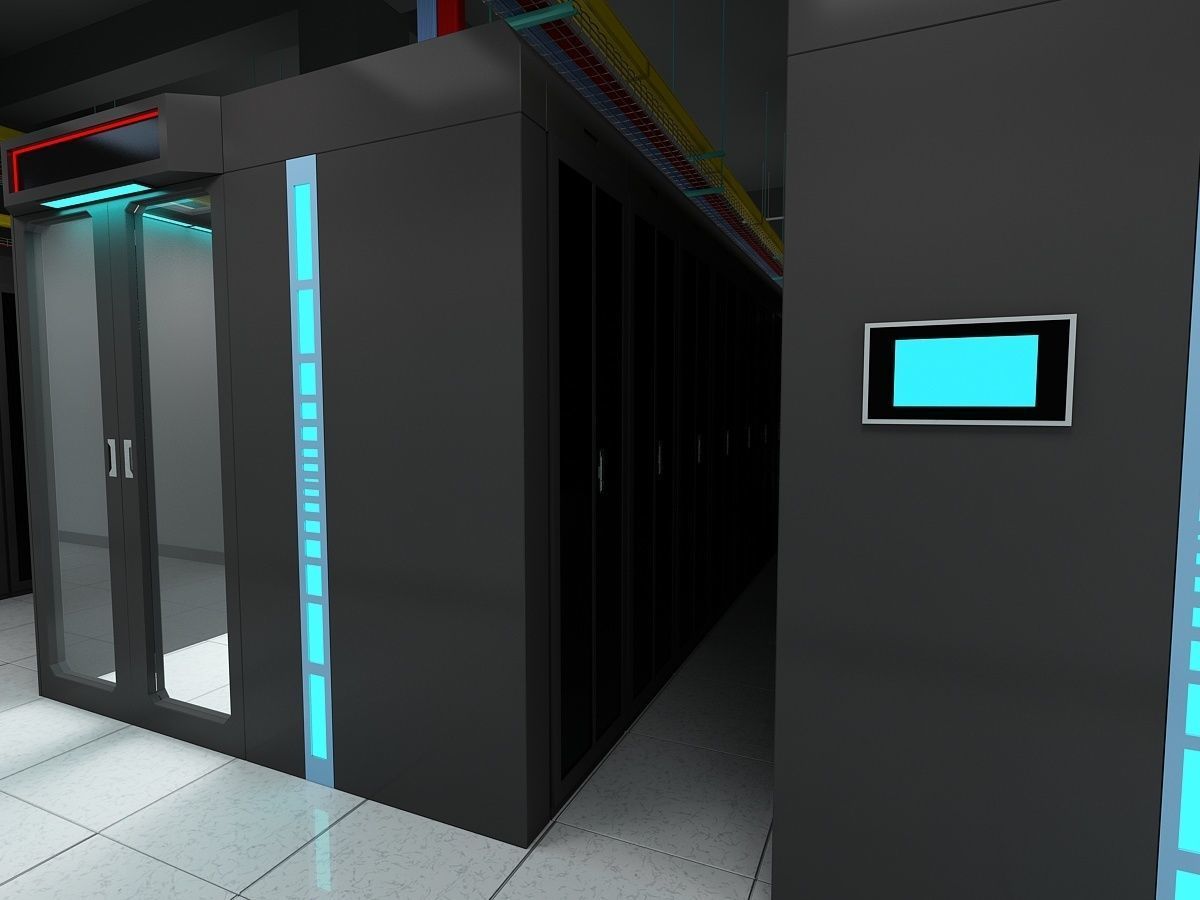 Computer Server Room 3D model_6