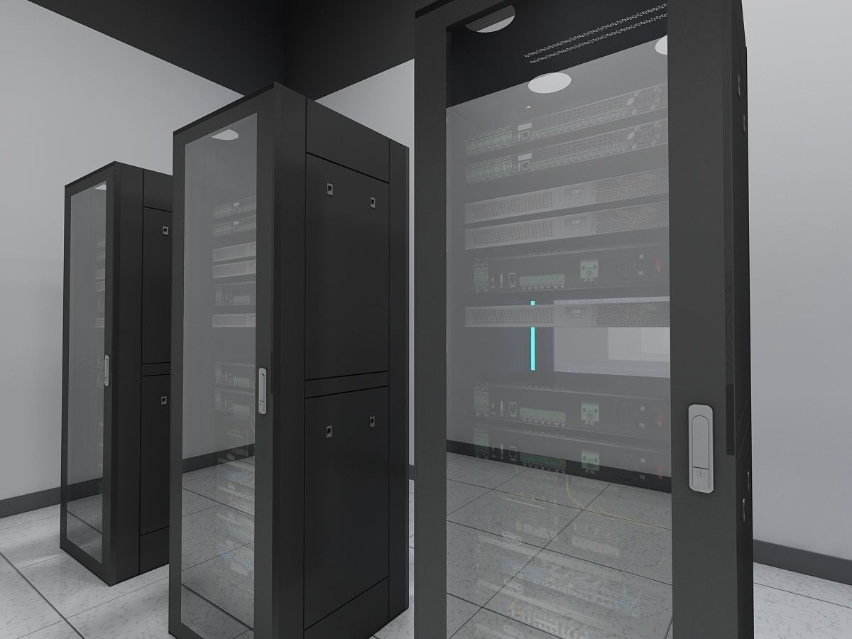 Computer Server Room 3D model_10