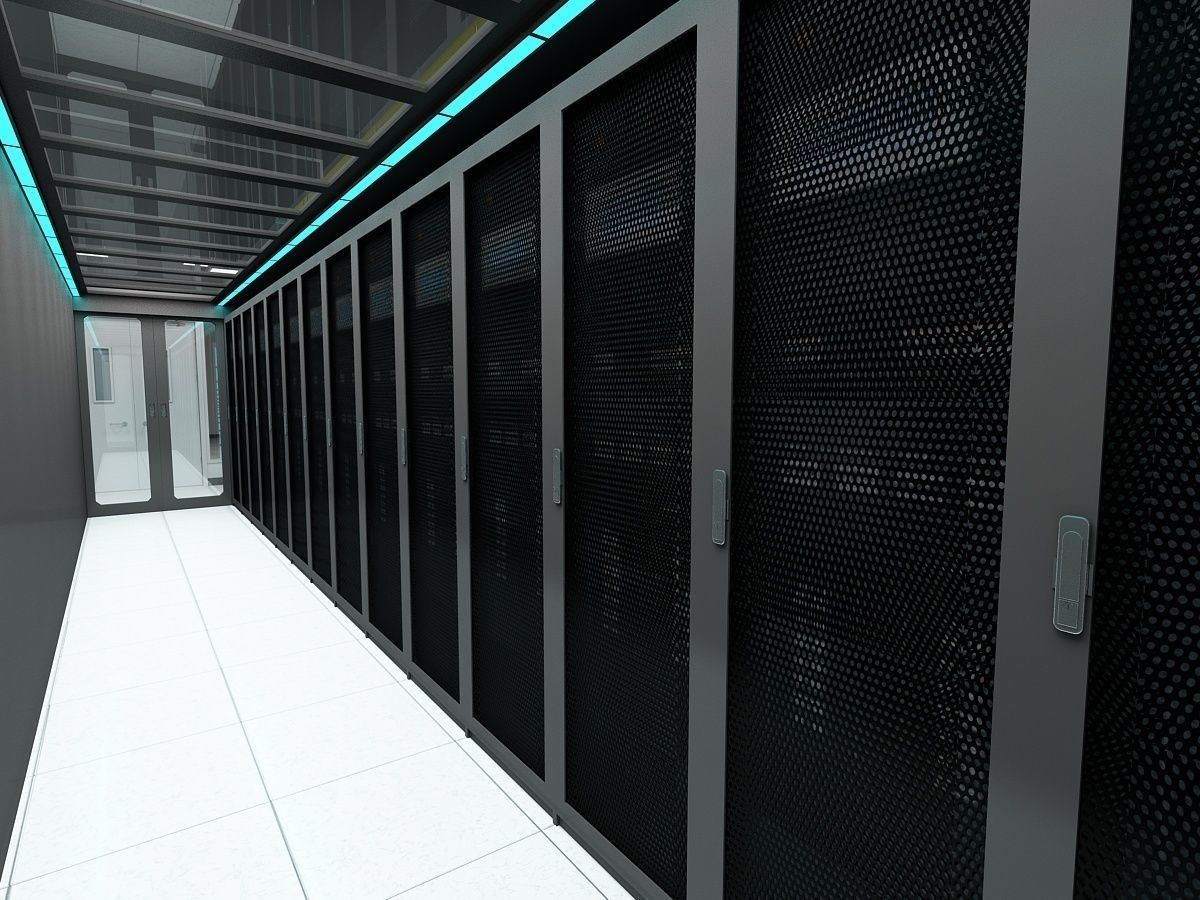 Computer Server Room 3D model_8
