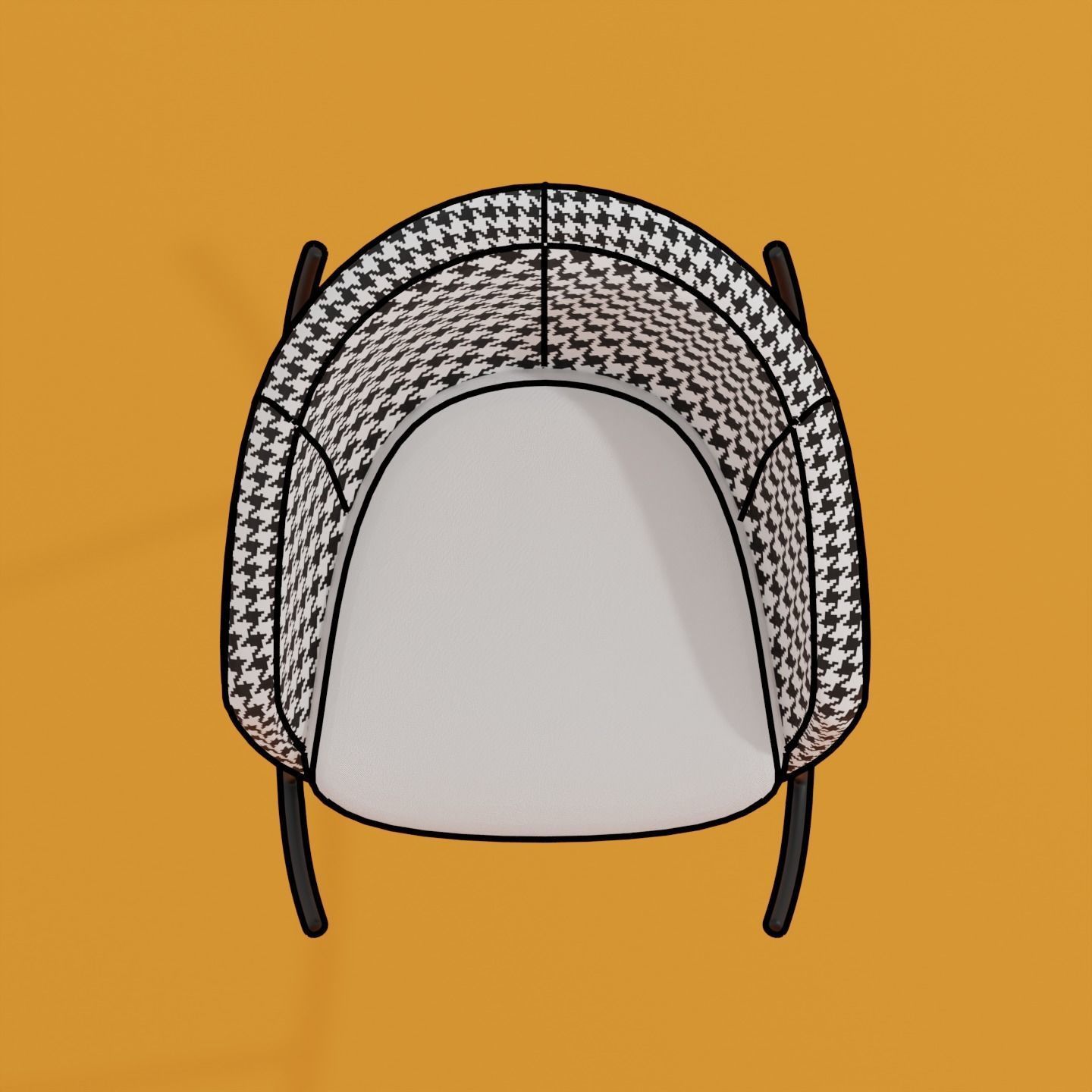 Modern Rocking Chair 3D model_6