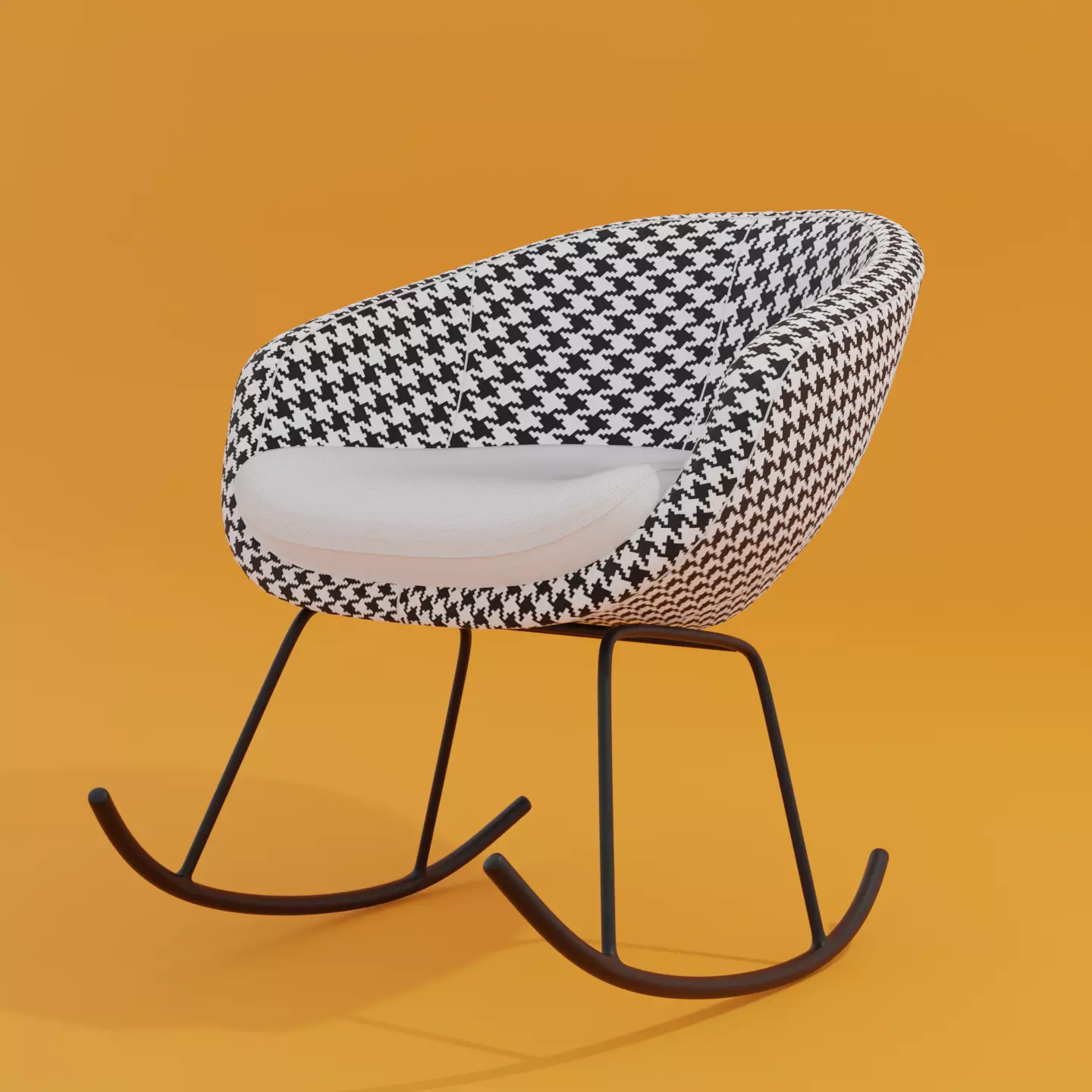 Modern Rocking Chair 3D model_0