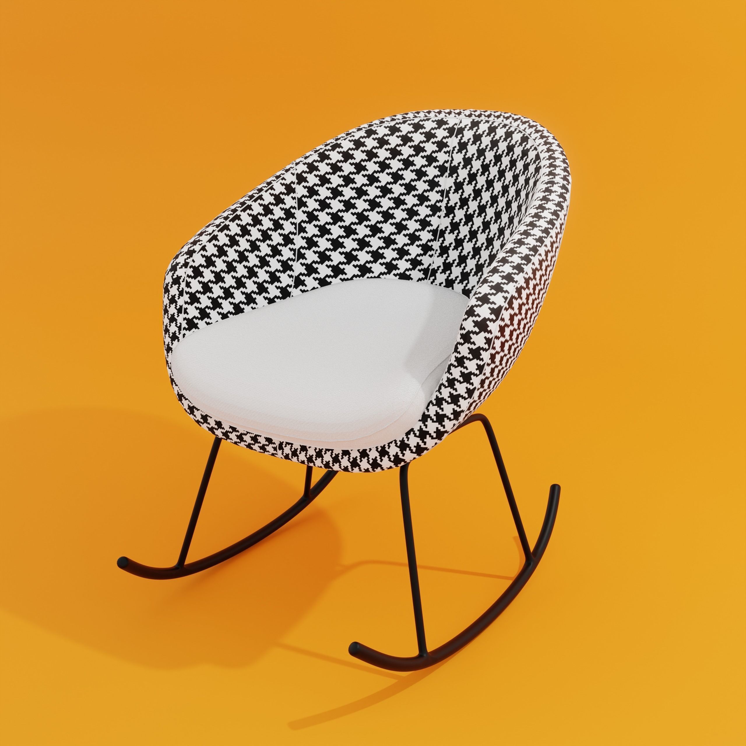 Modern Rocking Chair 3D model_1
