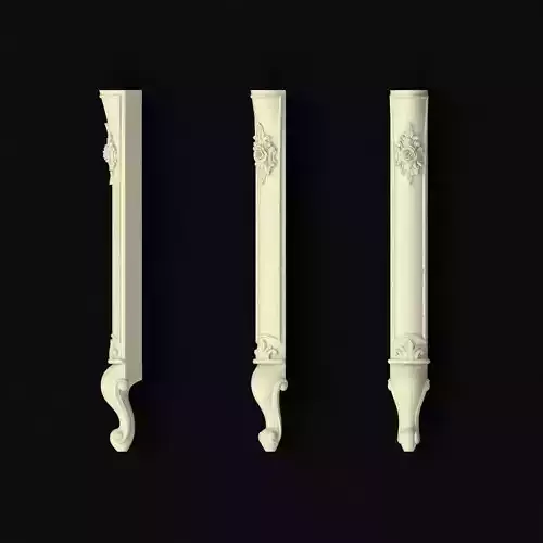leg High quality 3d models for processing on a cnc machine