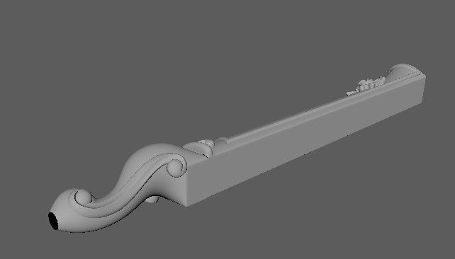 leg High quality 3d models for processing on a cnc machine 3D model_3