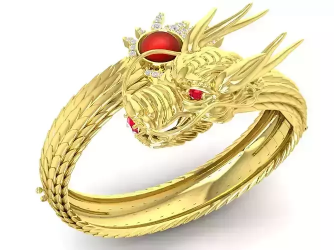 fengshui lucky dragon bangle for men 3305