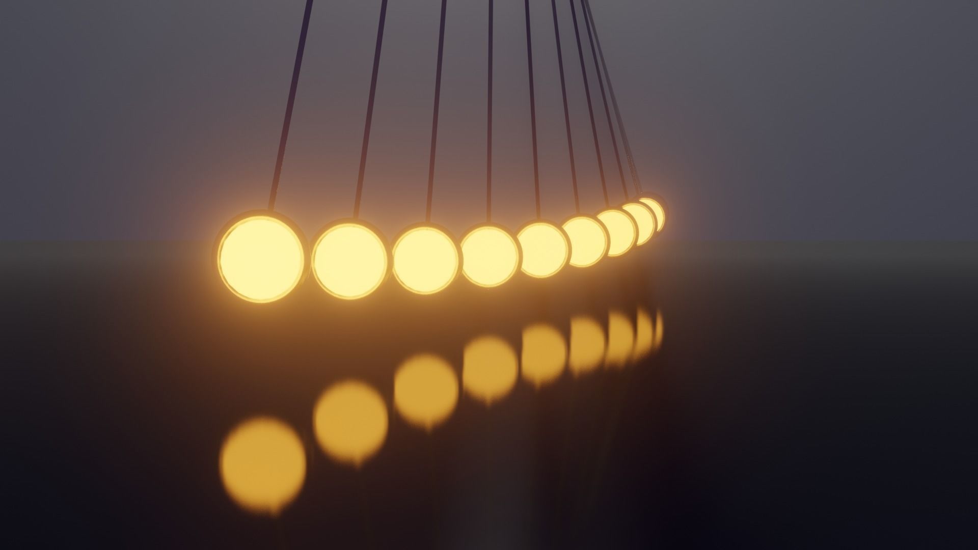 pendulum lights 3D model_2