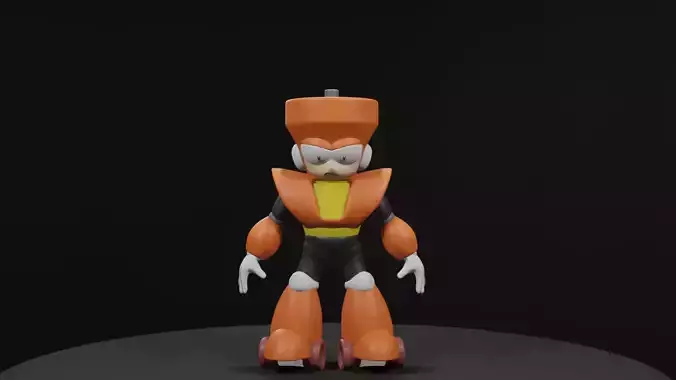 Topman orange figure