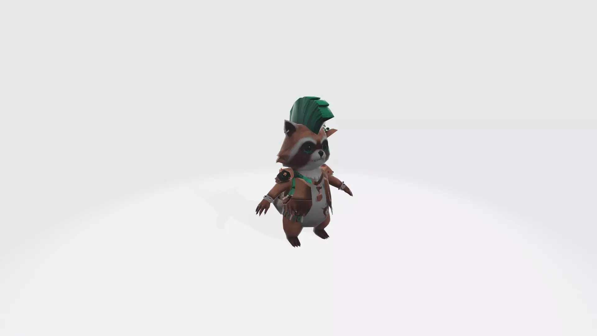 3D model AvatarPet Raccoon FreeFire character VR / AR / low-poly | CGTrader