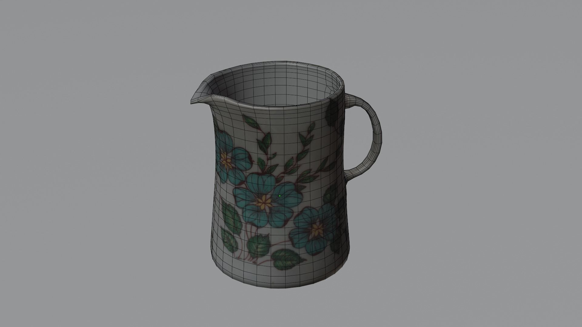 Flower jug 3D model_2