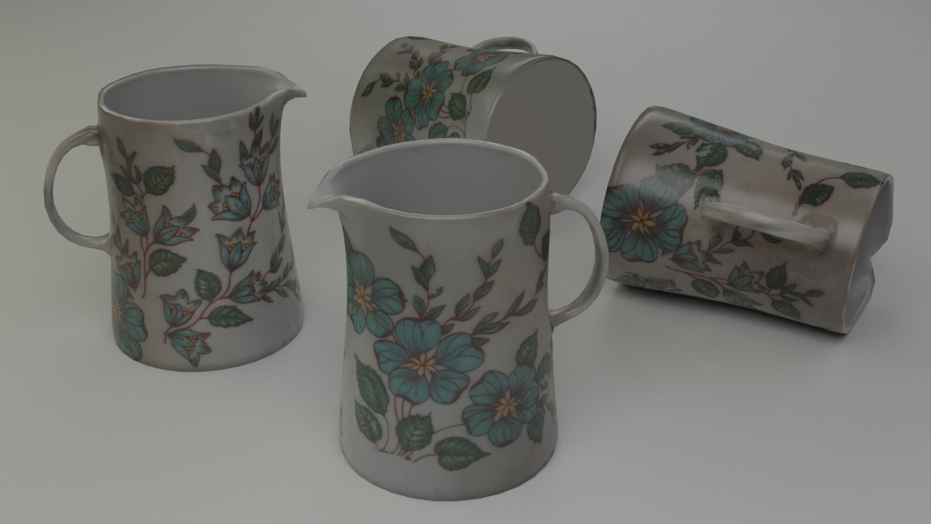 Flower jug 3D model_1