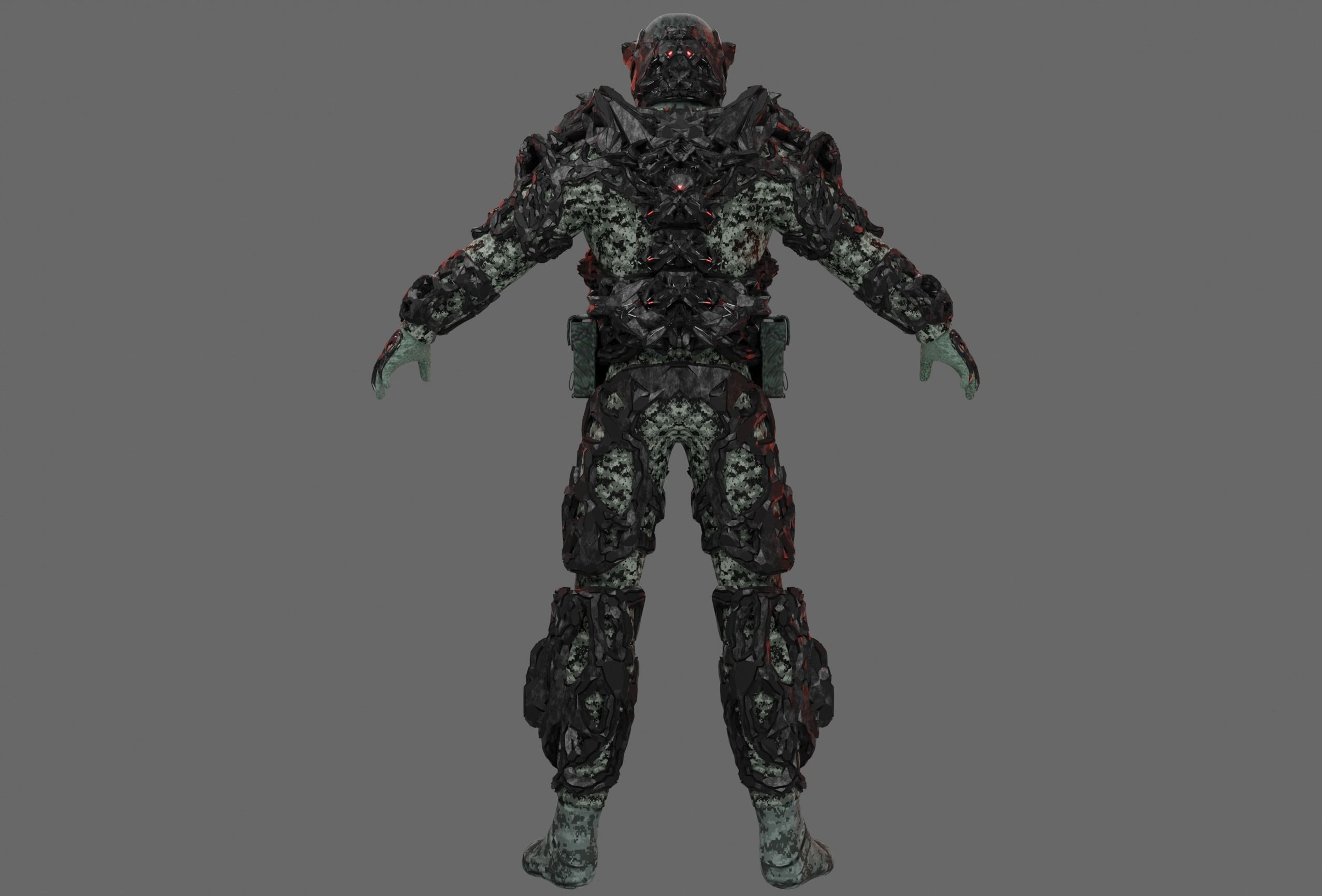CYBERPUNK SOLDIER - Scifi Assault Demolition Soldier 3D model_5