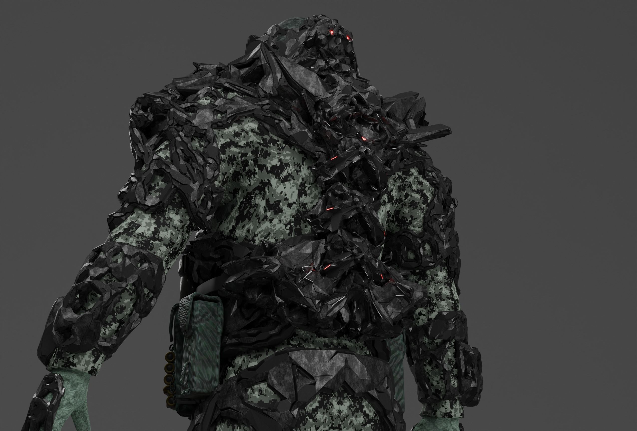 CYBERPUNK SOLDIER - Scifi Assault Demolition Soldier 3D model_7