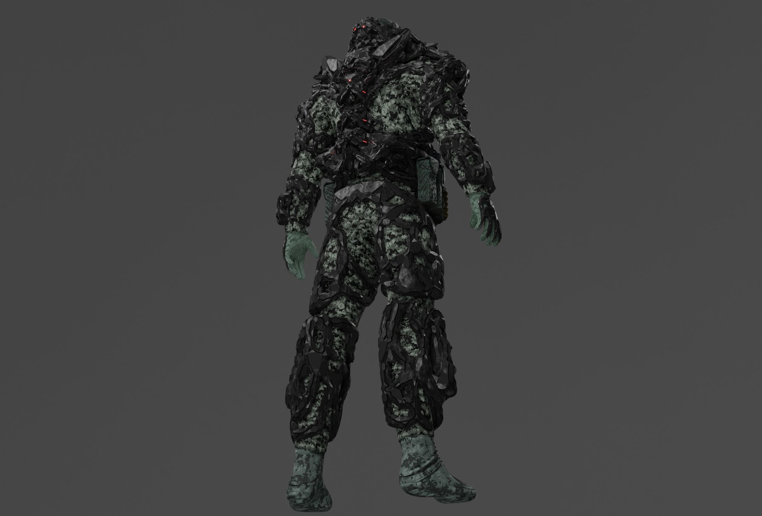 CYBERPUNK SOLDIER - Scifi Assault Demolition Soldier 3D model_8