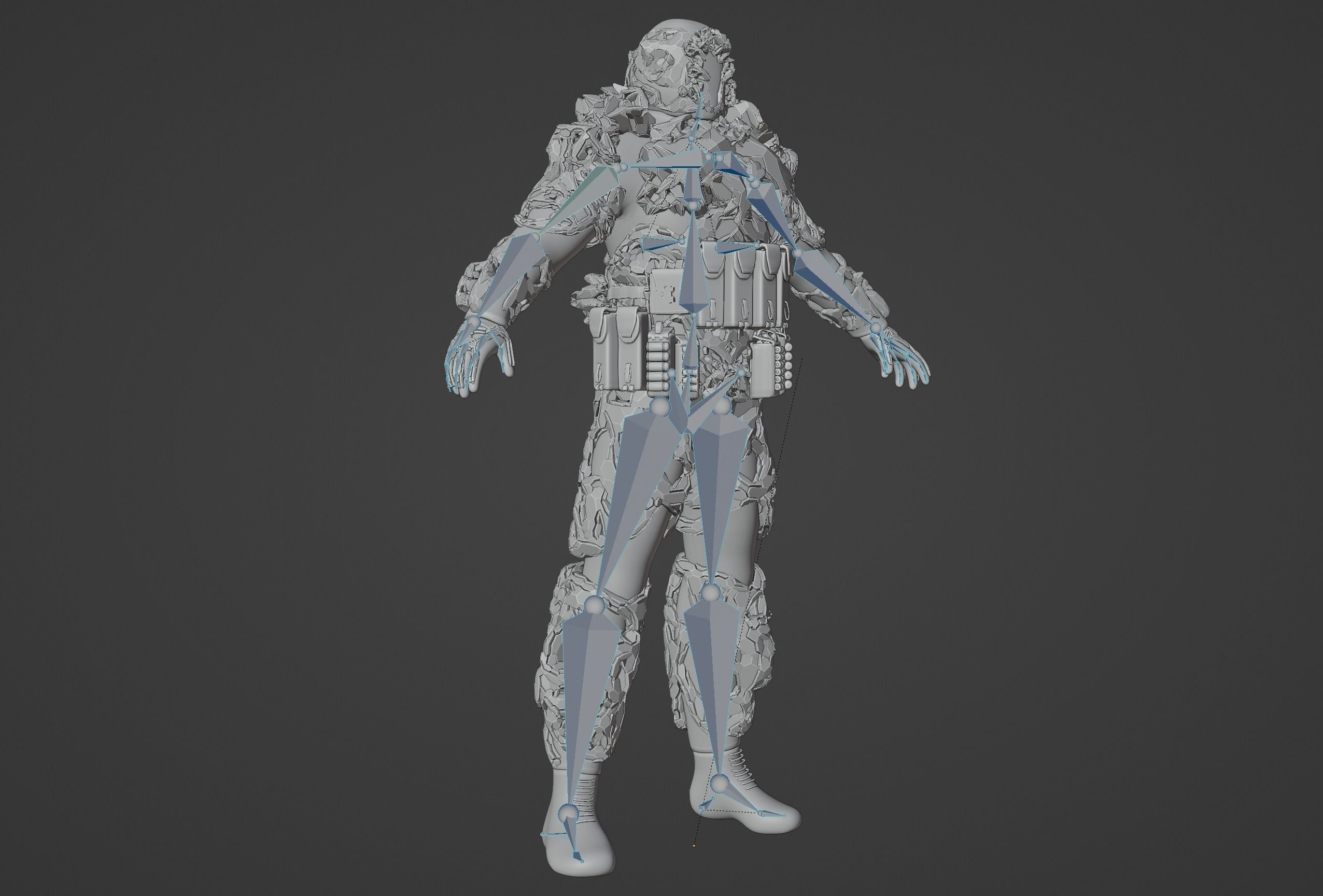 CYBERPUNK SOLDIER - Scifi Assault Demolition Soldier 3D model_12