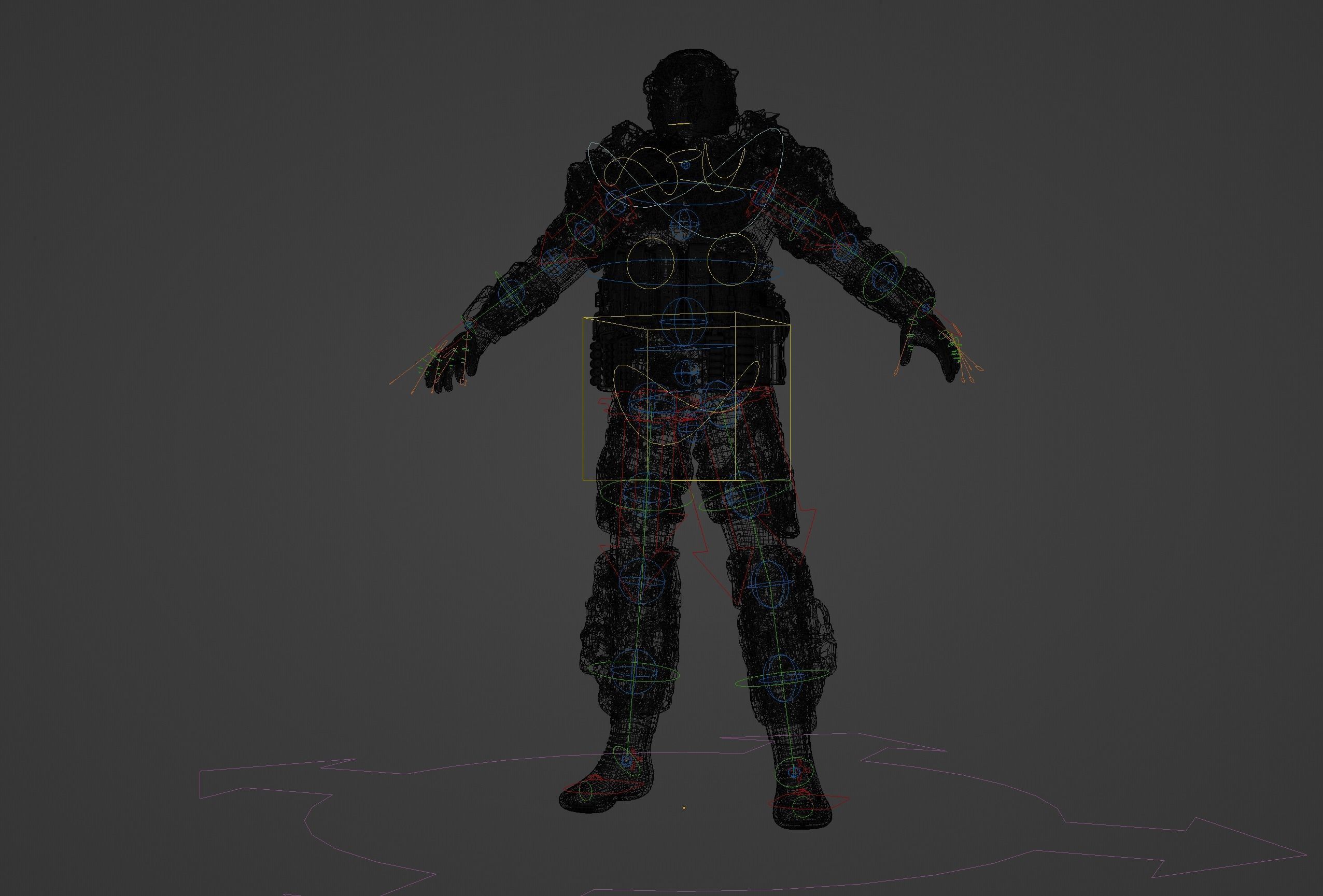 CYBERPUNK SOLDIER - Scifi Assault Demolition Soldier 3D model_14