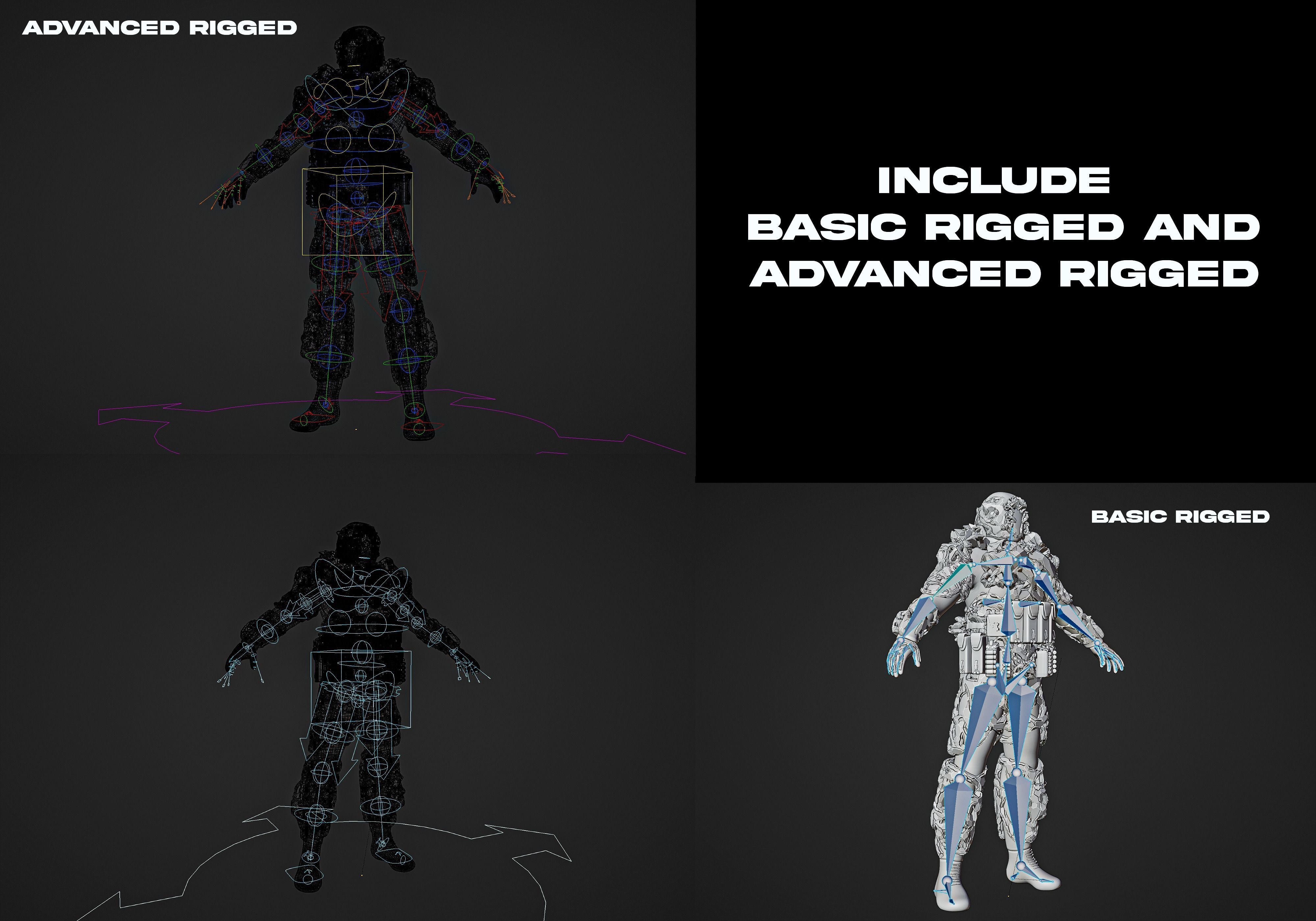 CYBERPUNK SOLDIER - Scifi Assault Demolition Soldier 3D model_1