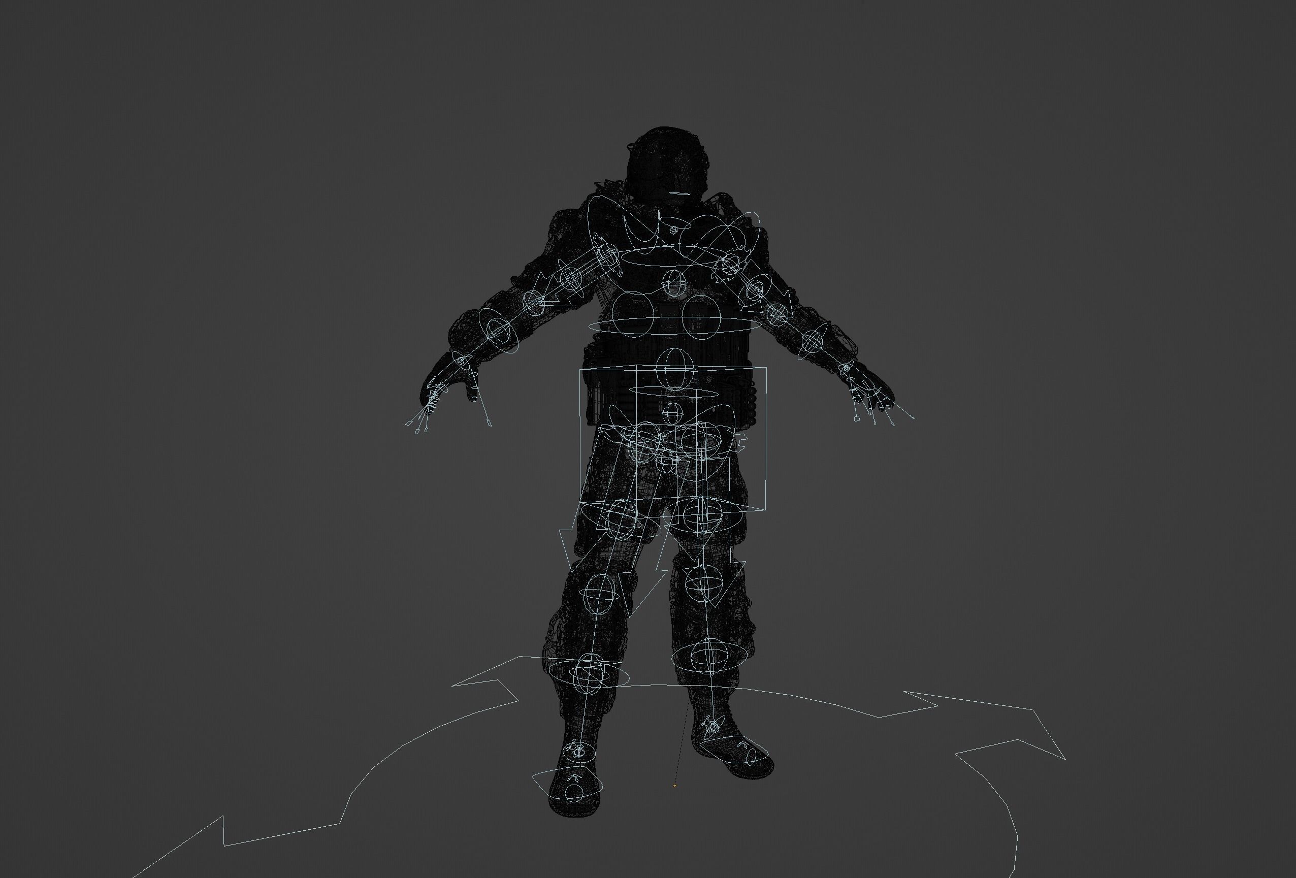 CYBERPUNK SOLDIER - Scifi Assault Demolition Soldier 3D model_15