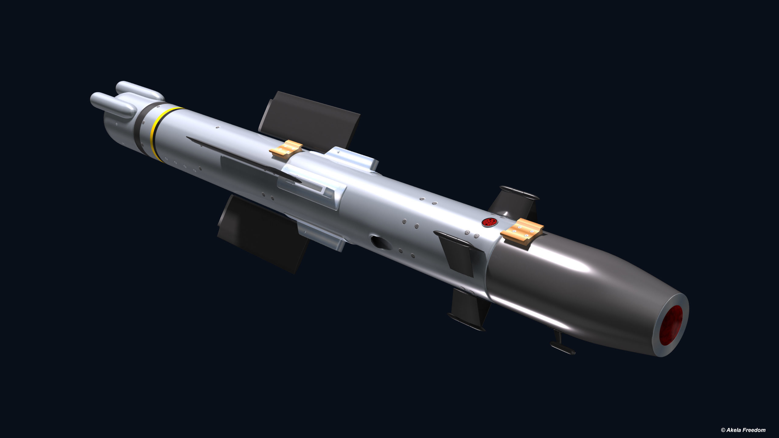 Akeron LP Missile 3D model_4