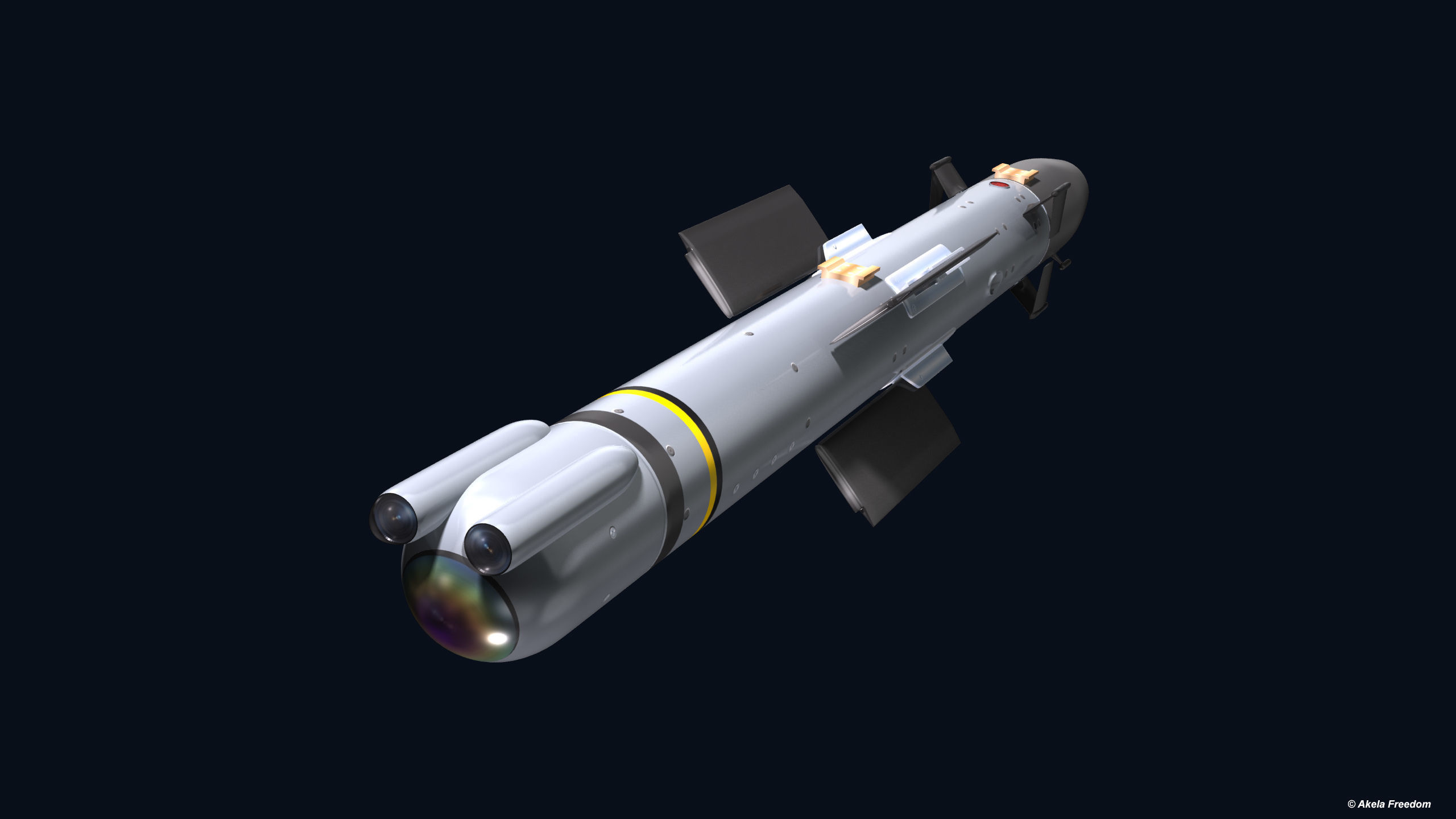 Akeron LP Missile 3D model_3